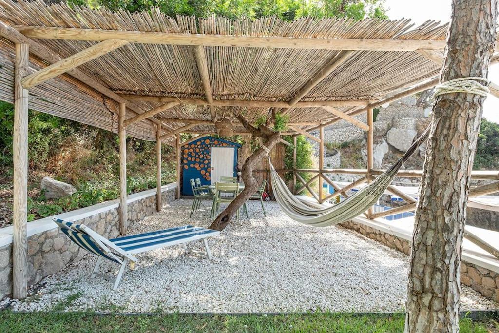 Villa Cisterna Capri, Private Beach Front Property With Pool Esterno foto